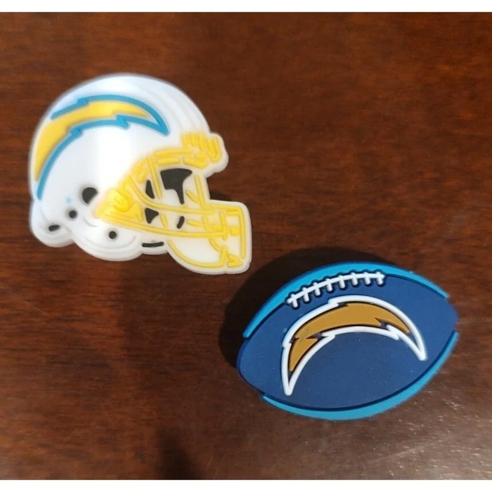 NFL San Diego Chargers Shoe Charms Set Of 2 Z2